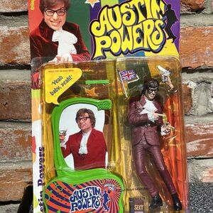 Austin Powers Ultra Cool Action Figure McFarlane Toys 1999 vintage Mike Myers